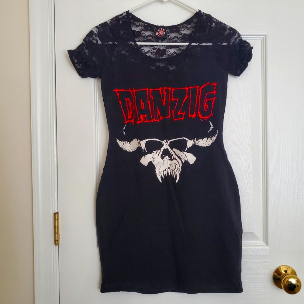 Danzig lace mini dress